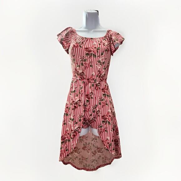 Girls Romper Dress Floral Size 10/12 - Picture 1 of 8